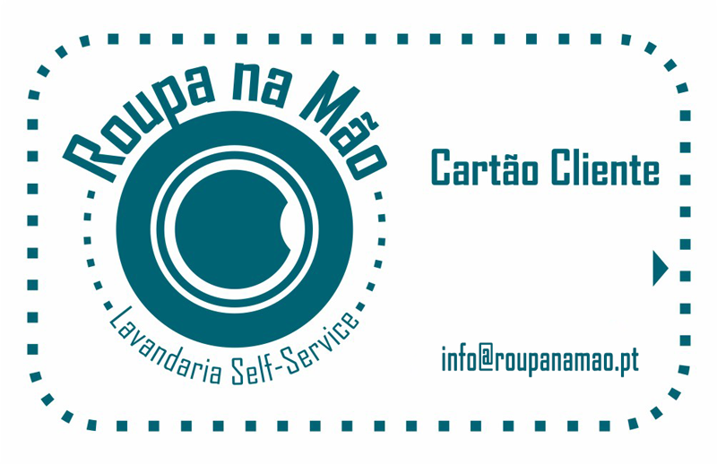Roupa na Mão Lavandaria Self-Service Cartão de Cliente